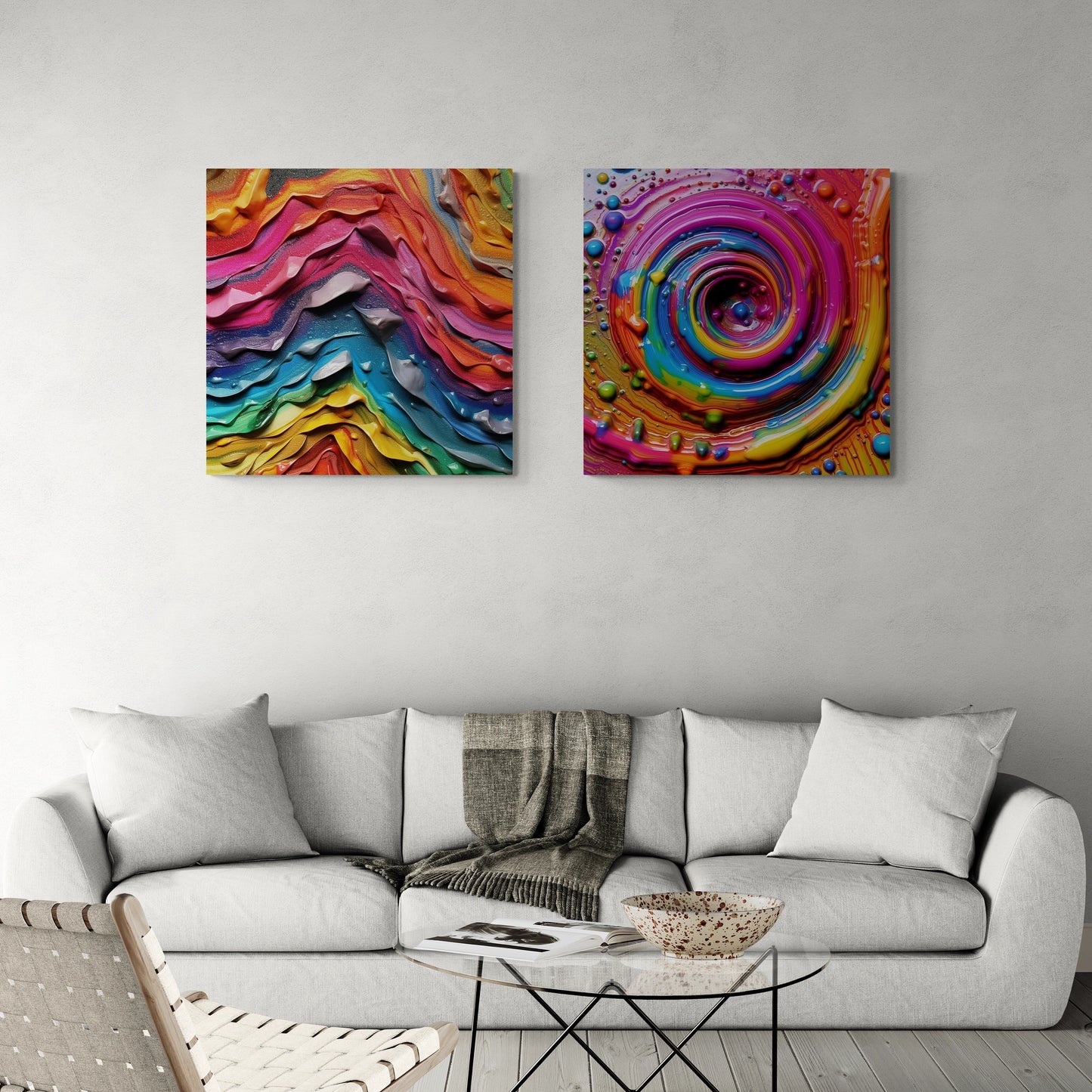 Chroma Cascade – Canvas Print