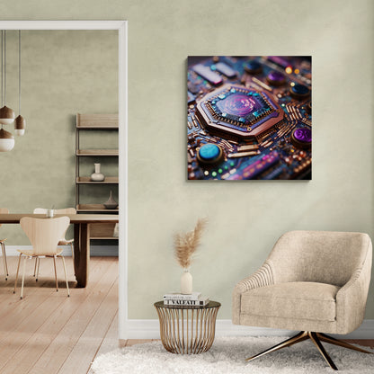 Royal Hexgem - Canvas Print