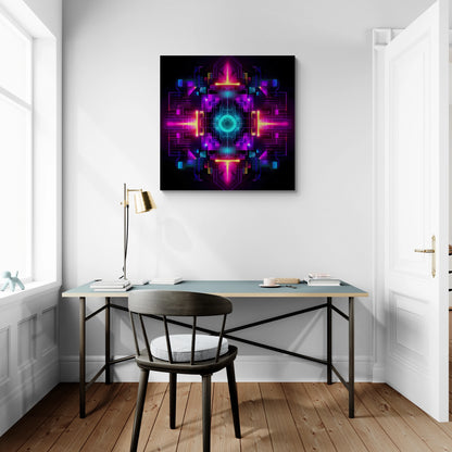 Plasma Glyph - Matte Canvas, Stretched, 1.25"