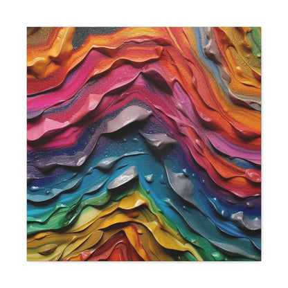 Chroma Cascade – Canvas Print