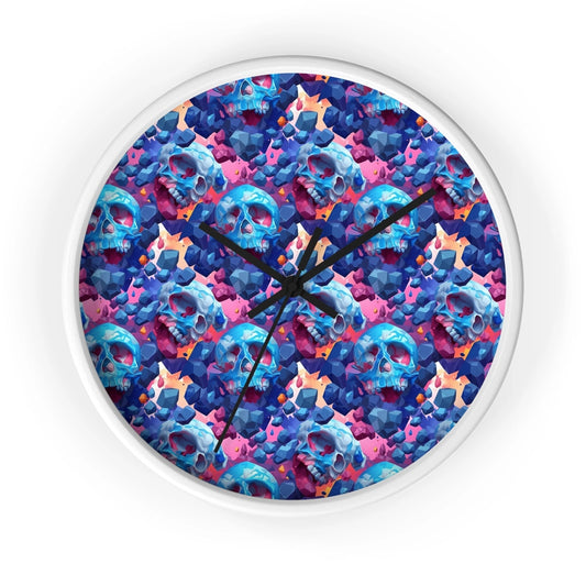 Skull Mosaic 10" Wall Clock