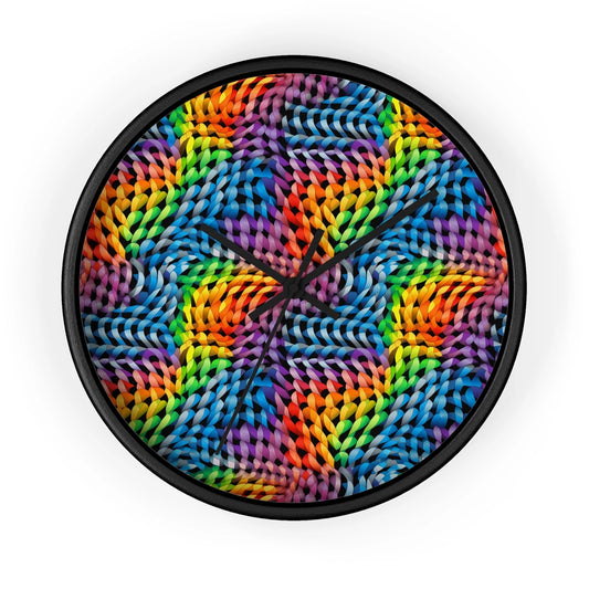 Rainbow Waves 10" Wall Clock