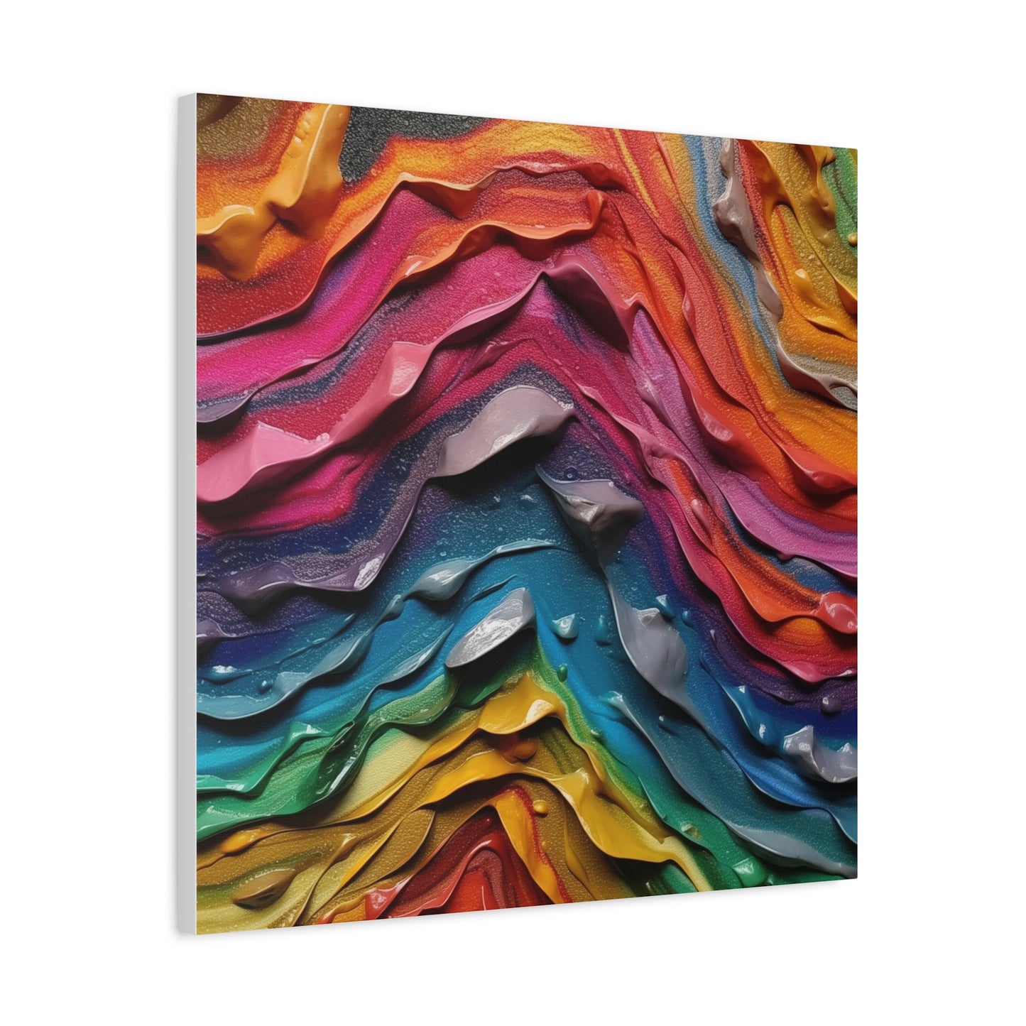 Chroma Cascade – Canvas Print