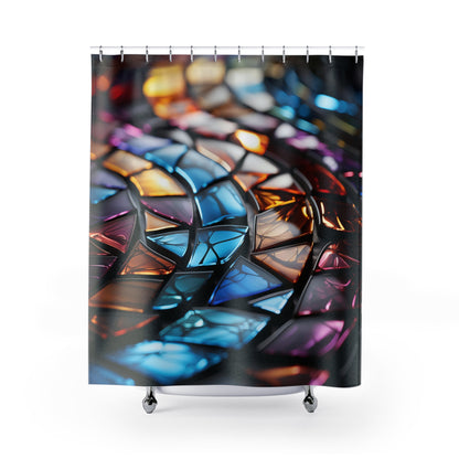 Aurora Glass Shower Curtain