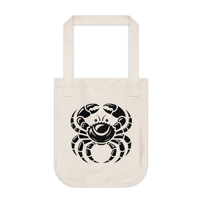 Cancer Organic Canvas Tote Bag – Cosmic Flow Collection