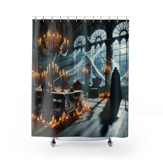 Candlelit Concave Shower Curtain