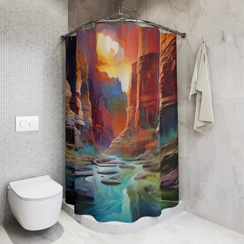 Canyon Mirage Shower Curtain