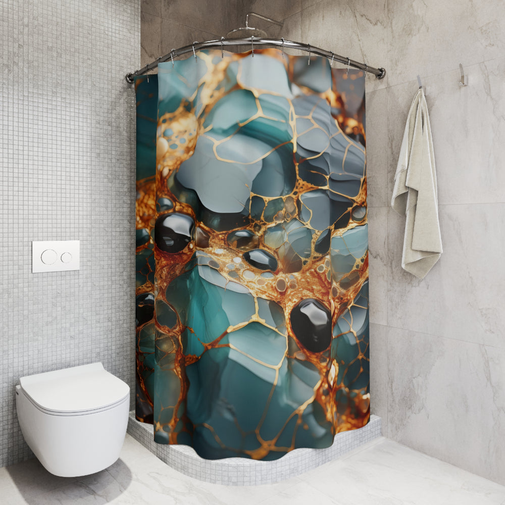 Copper Veins Shower Curtain