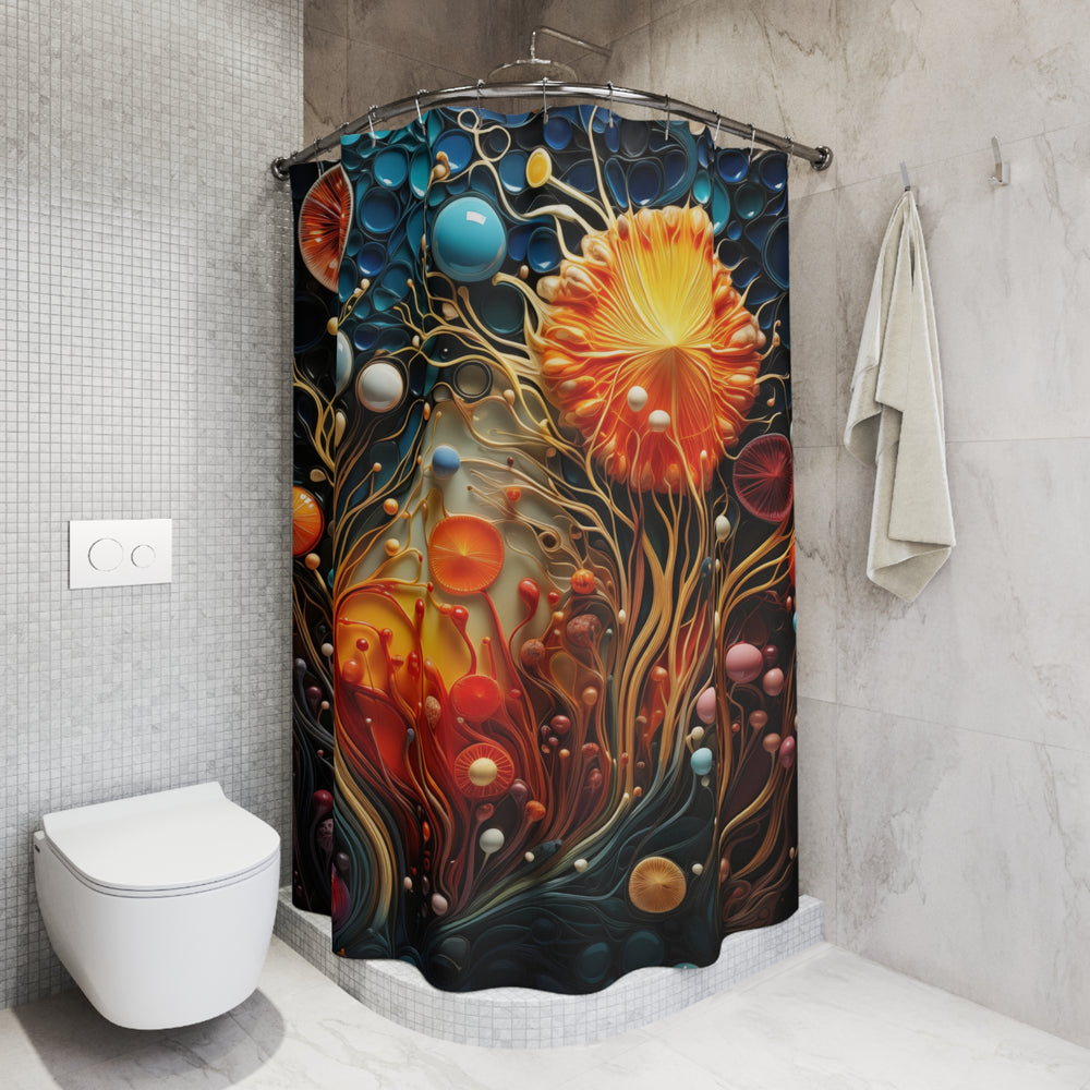 Cosmic Flora Shower Curtain