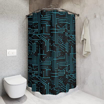 Cyber Circuit Shower Curtain