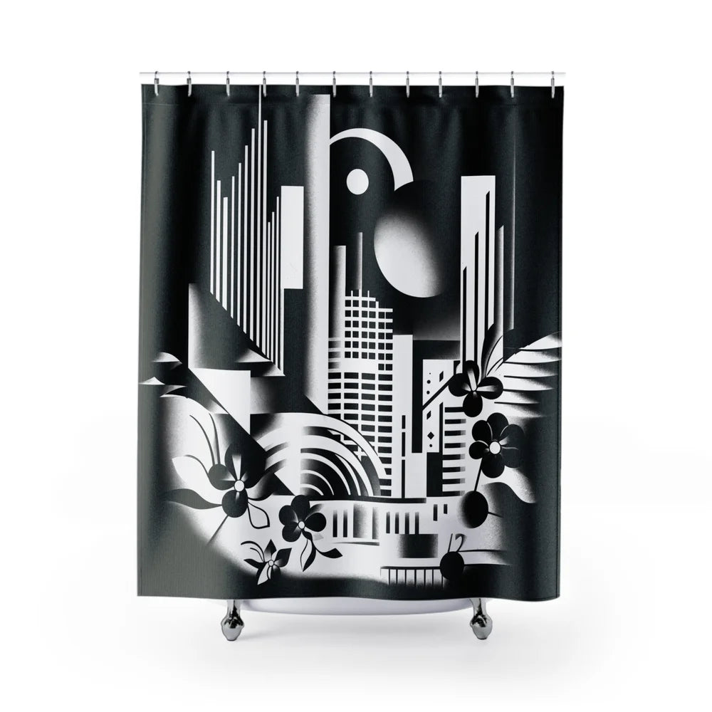 Dark: Echo Cityscape Shower Curtain