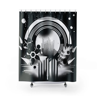 Dark: Nexus Radiance Shower Curtain