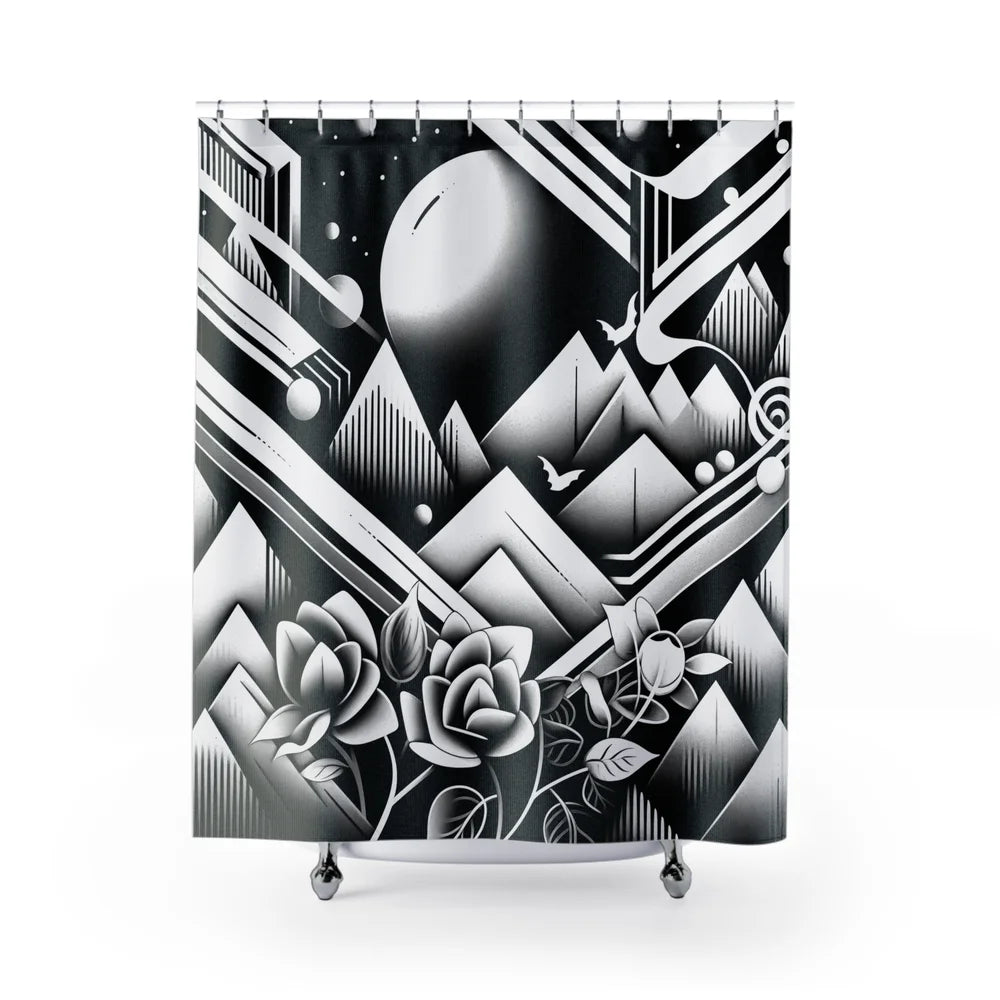 Dark: Summit Spectrum Shower Curtain