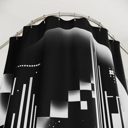 Dark: Zenith Pulse Shower Curtain