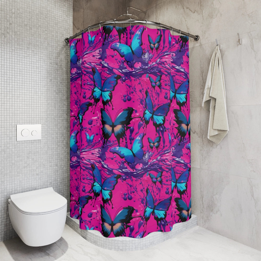 Electric Flight Shower Curtain