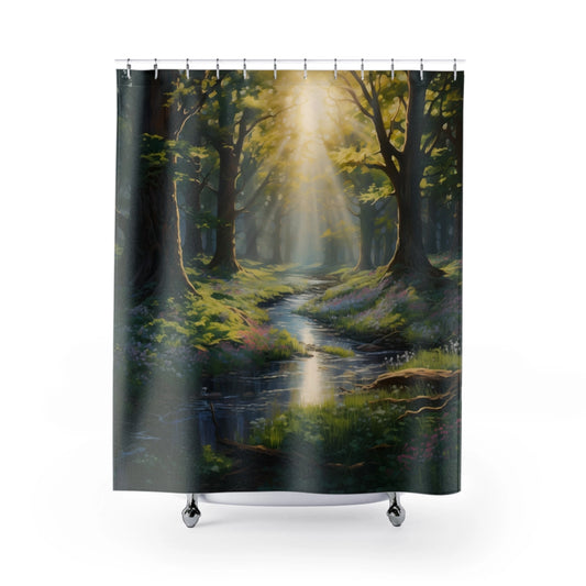 Forest Stream Shower Curtain