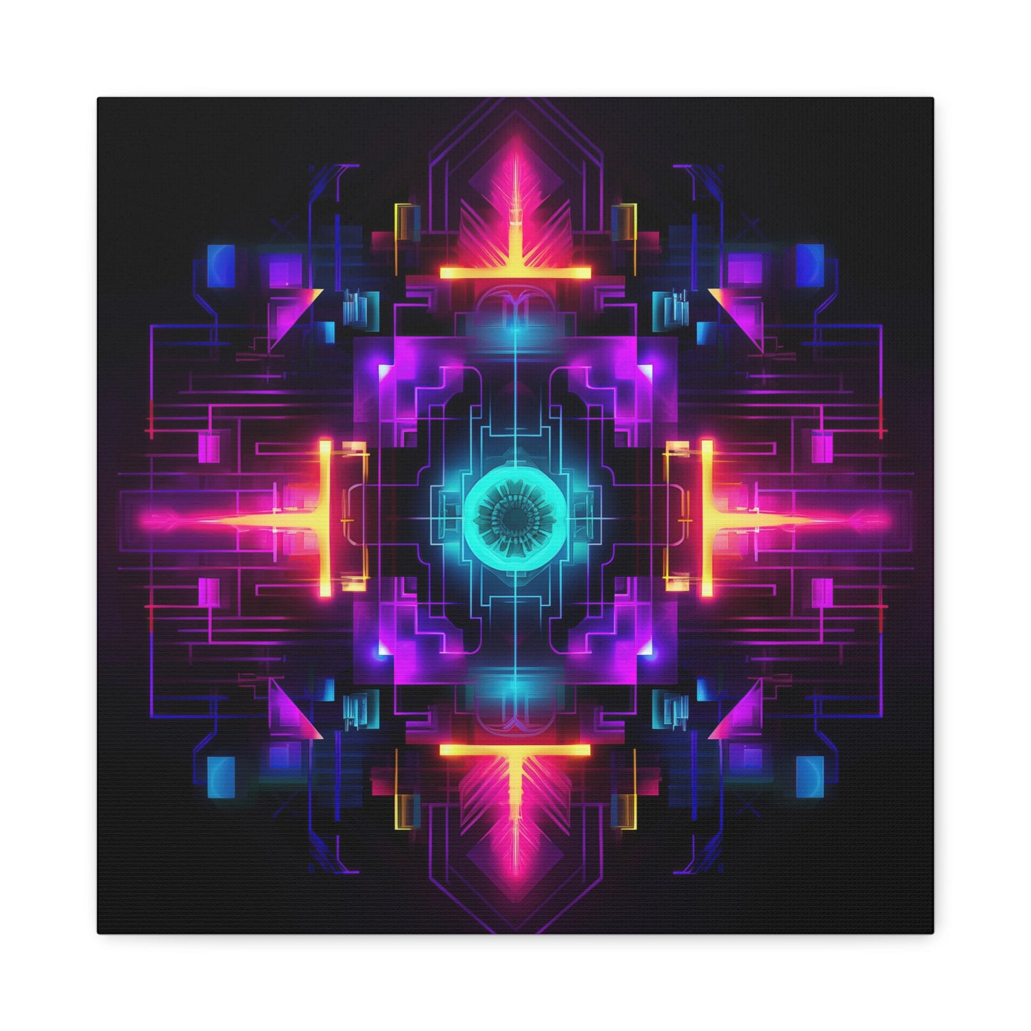 Plasma Glyph - Matte Canvas, Stretched, 1.25"