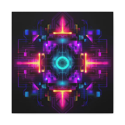 Plasma Glyph - Matte Canvas, Stretched, 1.25"