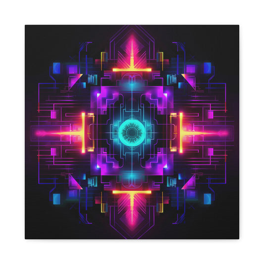 Plasma Glyph - Matte Canvas, Stretched, 1.25"