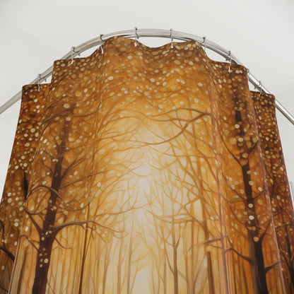 Golden Forest Shower Curtain