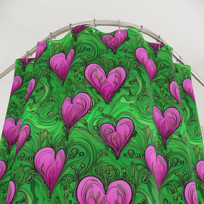 Heart Garden Shower Curtain