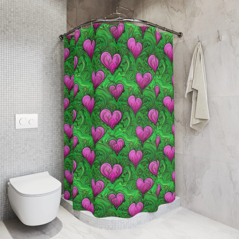 Heart Garden Shower Curtain