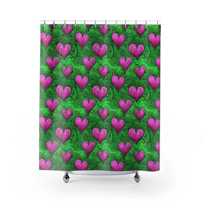 Heart Garden Shower Curtain