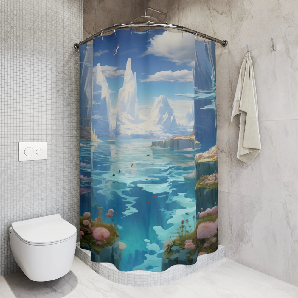 Iceberg Garden Shower Curtain