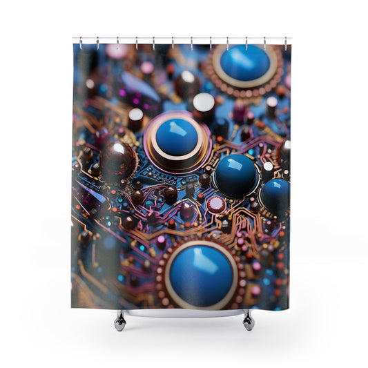 Jewel Matrix Shower Curtain