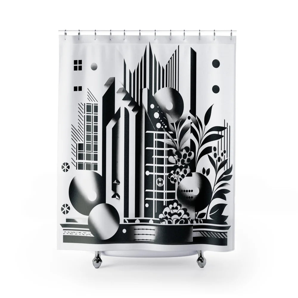 Industrial Oasis Shower Curtain