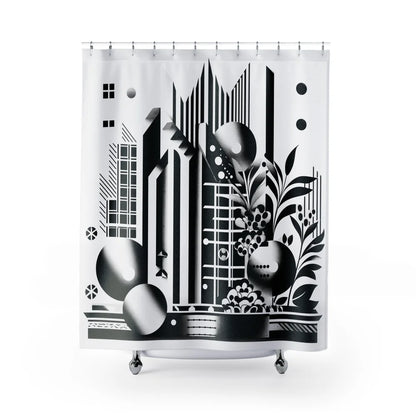 Light: Industrial Oasis Shower Curtain