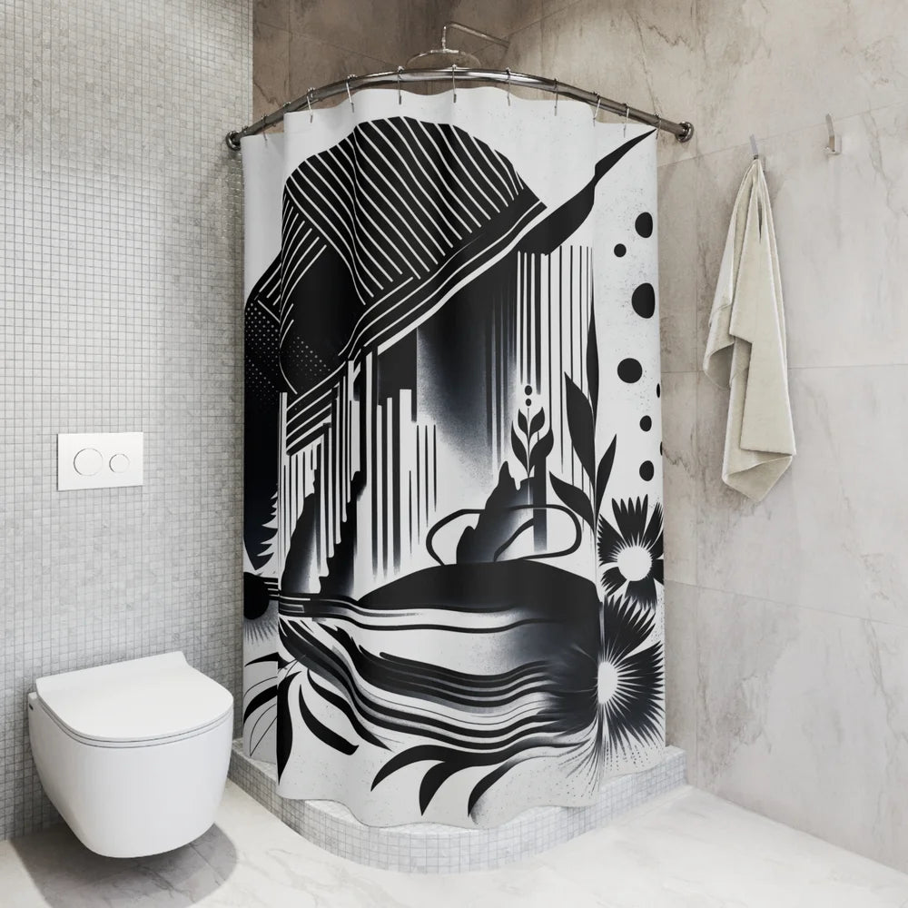 Light: Vector Vista Shower Curtain