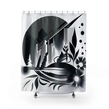 Light: Vector Vista Shower Curtain