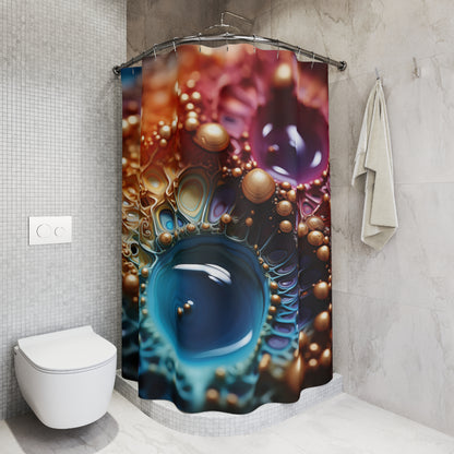 Liquid Bloom Shower Curtain