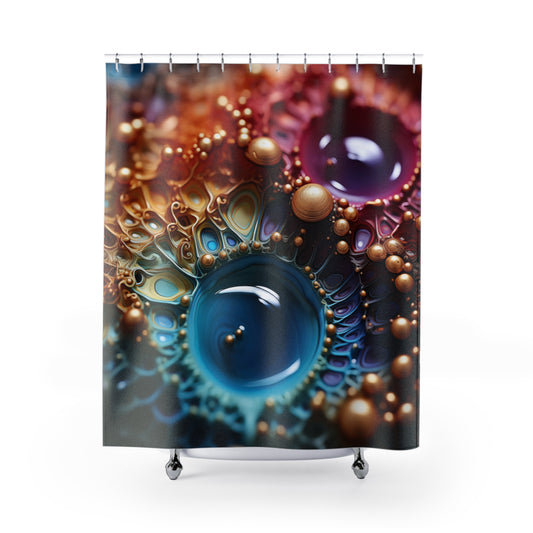 Liquid Bloom Shower Curtain