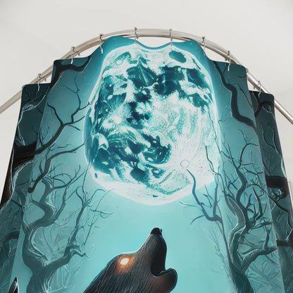 Moonlit Howl Shower Curtain