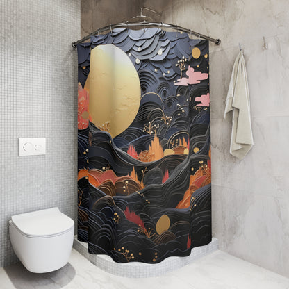 Moonlit Mirage Shower Curtain