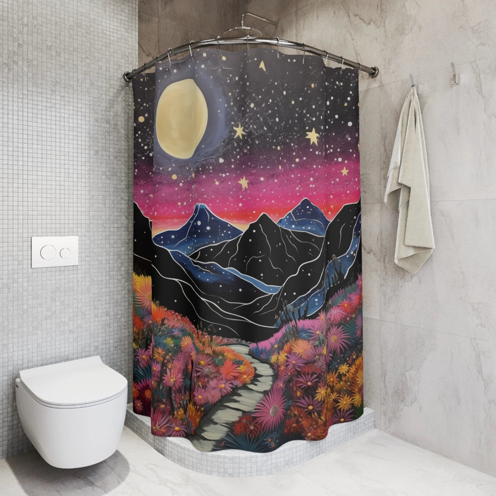 Moonlit Path Shower Curtain