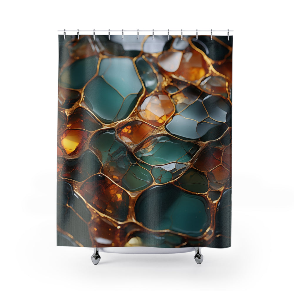 Patina Pools Shower Curtain