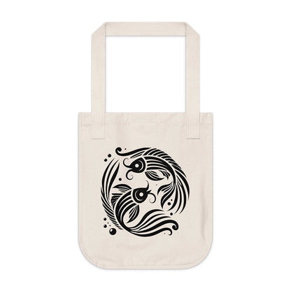 Pisces Organic Canvas Tote Bag – Cosmic Flow Collection