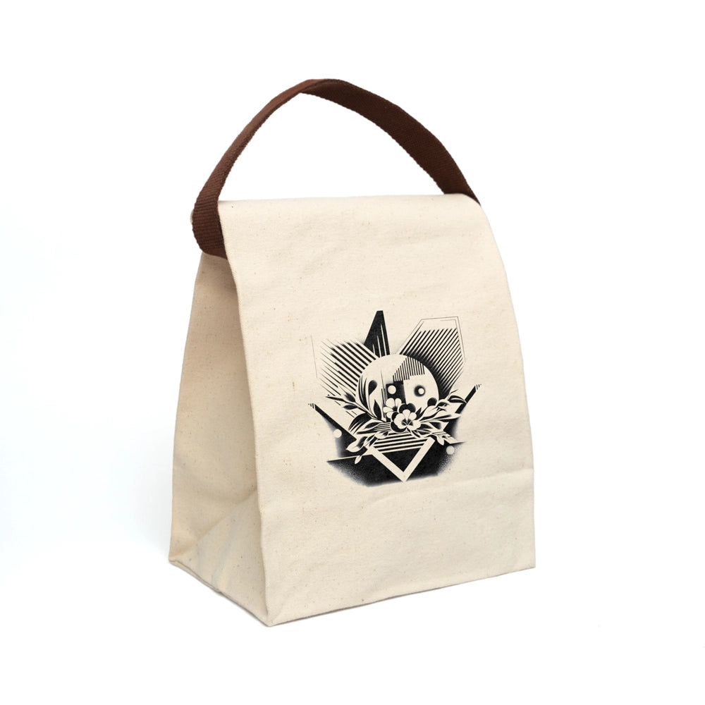 Prism Petals Canvas Lunch Bag With Strap