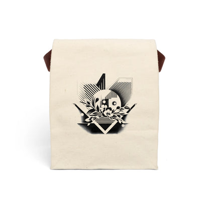 Prism Petals Canvas Lunch Bag With Strap