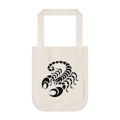 Scorpio Organic Canvas Tote Bag – Cosmic Flow Collection