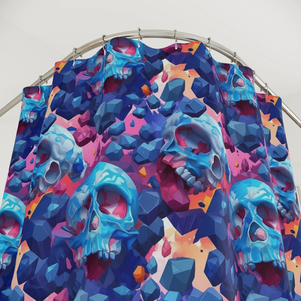 Skull Mosaic Shower Curtain