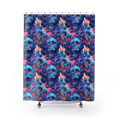 Skull Mosaic Shower Curtain