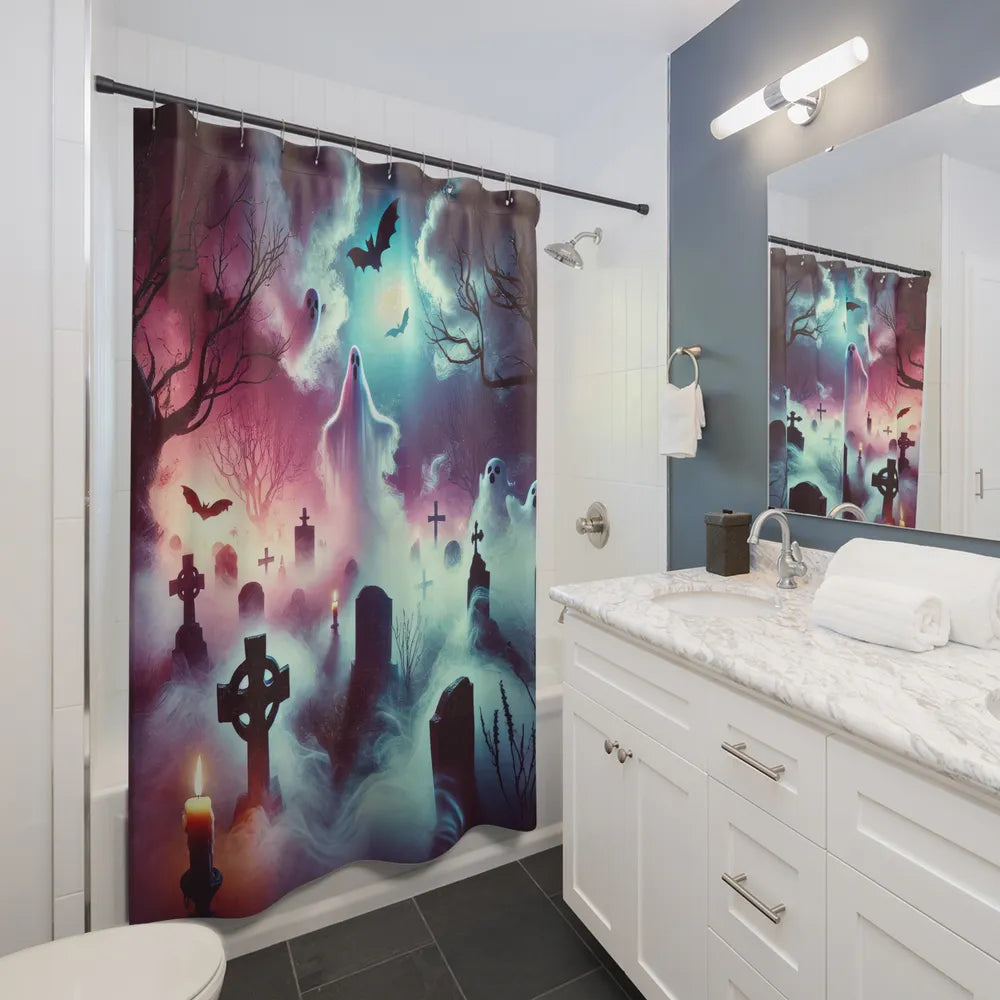 Spectral Sanctuary Shower Curtain