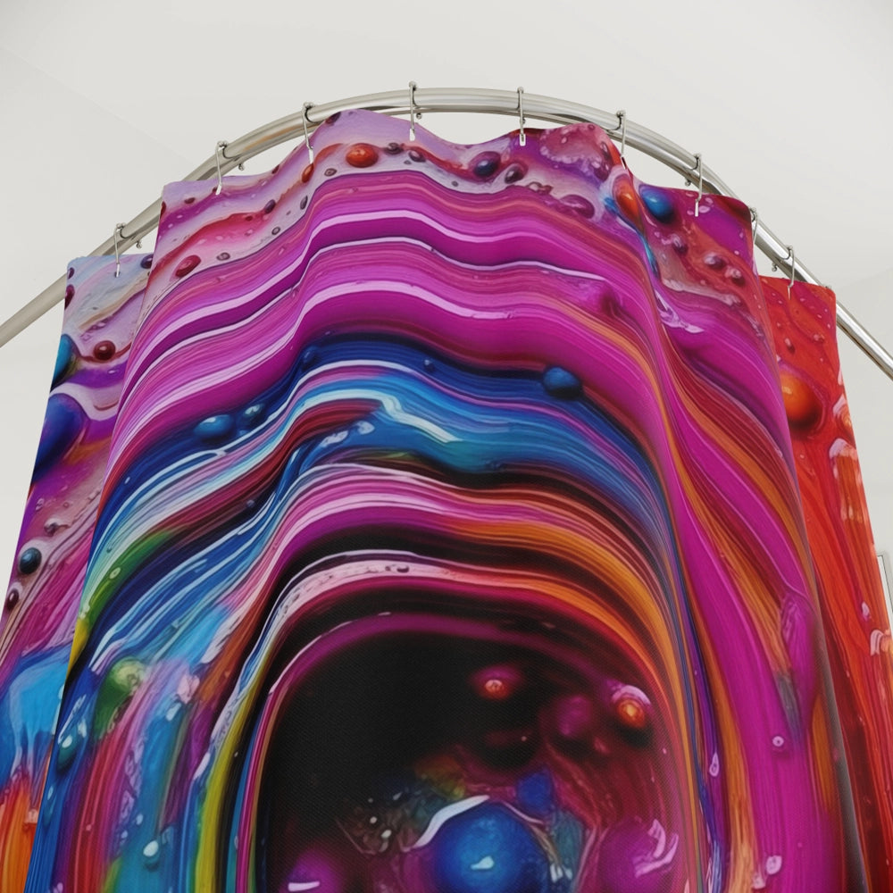 Spiral Splash Shower Curtain