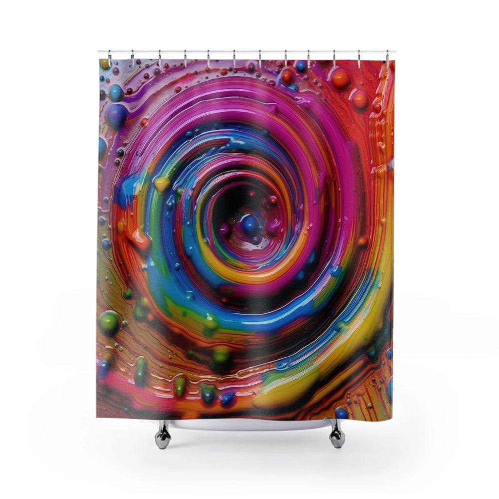 Spiral Splash Shower Curtain