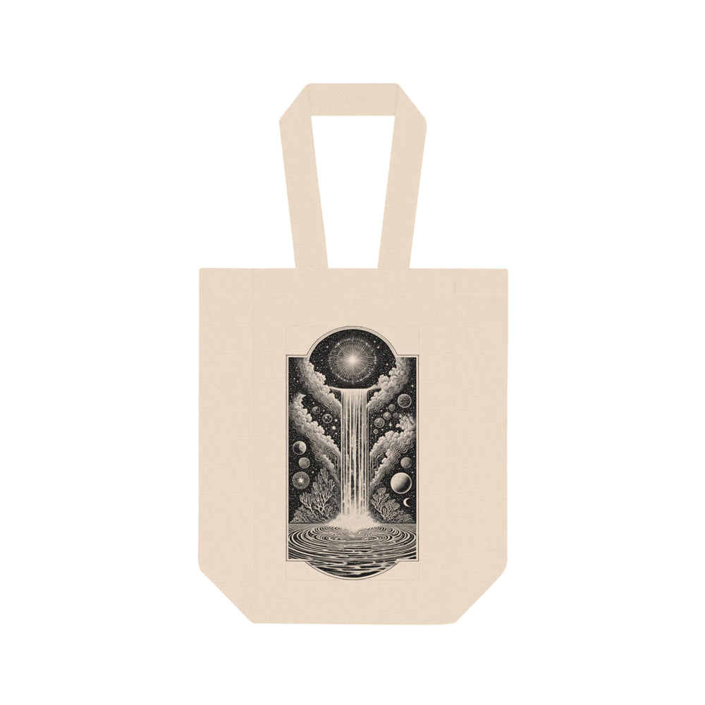 Stellar Cascade Double Wine Tote Bag