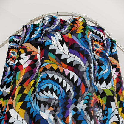 Vortex Spectrum Shower Curtain